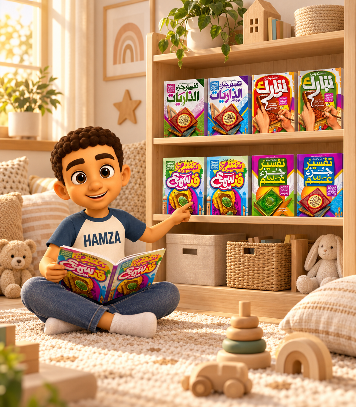 مجموعة من 8 كتب تفسير مصورة للأطفال