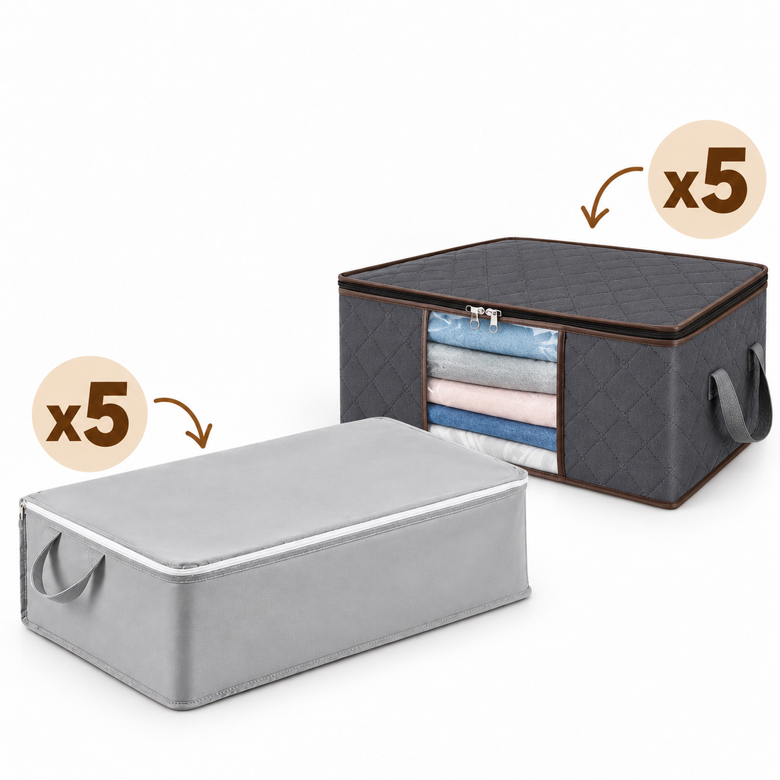 Pack de 10 sacs de rangement : format moyen